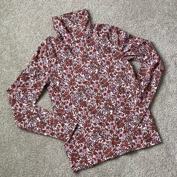 J. Crew Tops - J. Crew Women’s Liberty of London Pink Turtleneck Top Size Small NWT